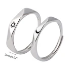 1 пара Sun Moon парные кольца для влюбленных набор обещание обручальные кольца Для мужчин Для женщин Для мужчин ювелирные изделия R7RF