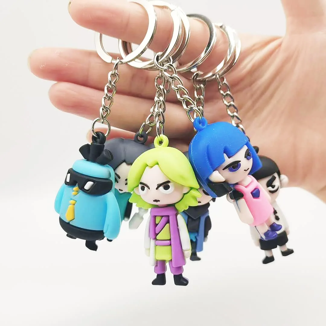 Scissor Seven Doll Keychain Anime Man Key Chain Acrylic Women Key Holder Couples Keyring Pendant Jewelry Gift for Friends