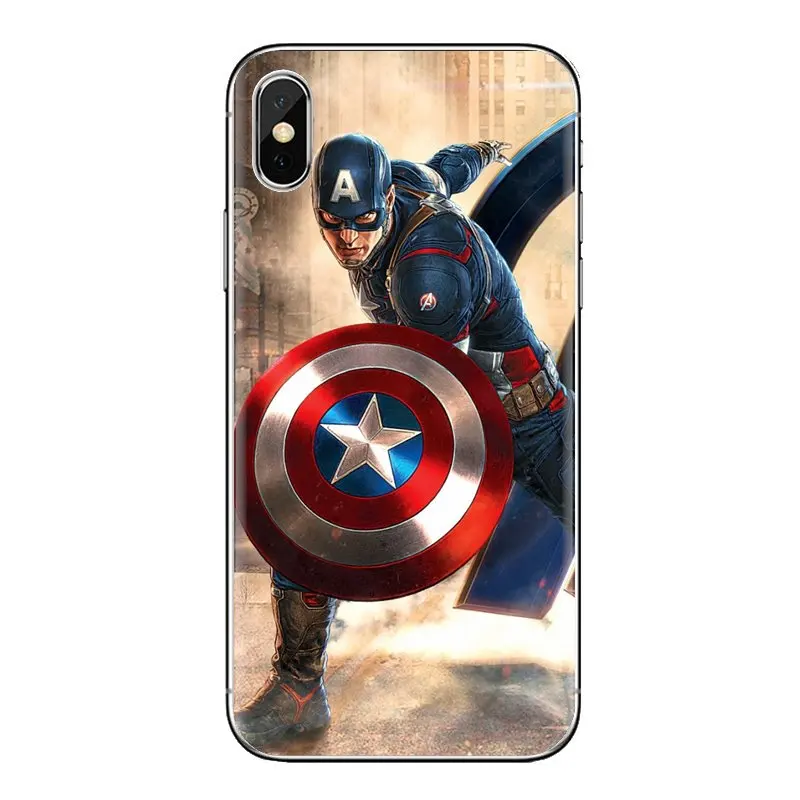 Housing Chris Evans Captain America Shield For Samsung Galaxy S2 S3 S4 S5 MINI S6 S7 edge S8 S9 Plus Note 2 3 4 5 8 Coque Fundas |