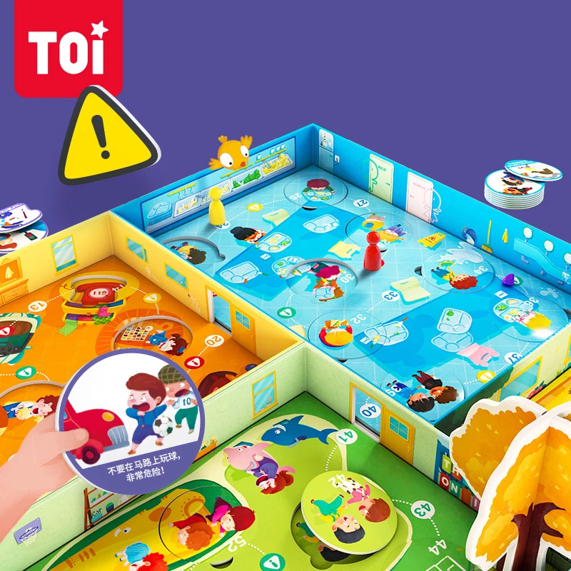 

TOI Safe Little Master Board Game Children Awareness Cultivation Toy Enlightenment Educational Toy Parent-child Interactive Game