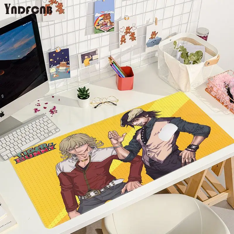 

YNDFCNB TIGER & BUNNY Office Mice Gamer Soft Mouse Pad Size for Gaming Mousepads Deak Mat for overwatch/cs go/world of warcraft