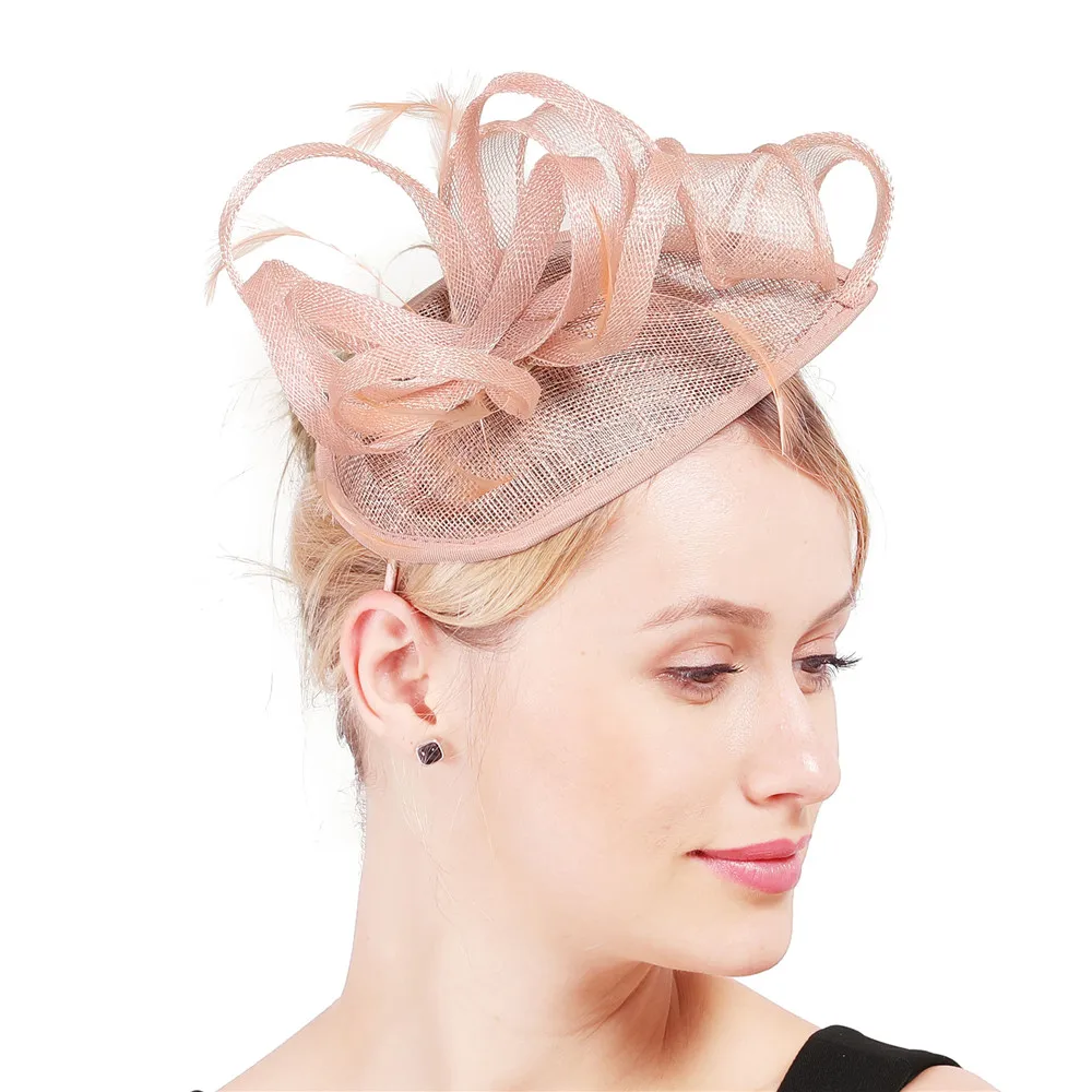 Женская заколка для волос с перьями свадебная Заколка-Вуалетка модный головной