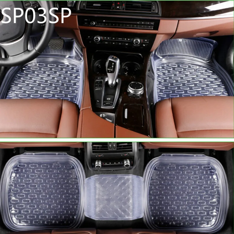 

Универсальные Нескользящие автомобильные коврики SP03SP 64*47 см, автомобильные коврики, автомобильный коврик, прозрачный черный, 5 шт./комплект,...
