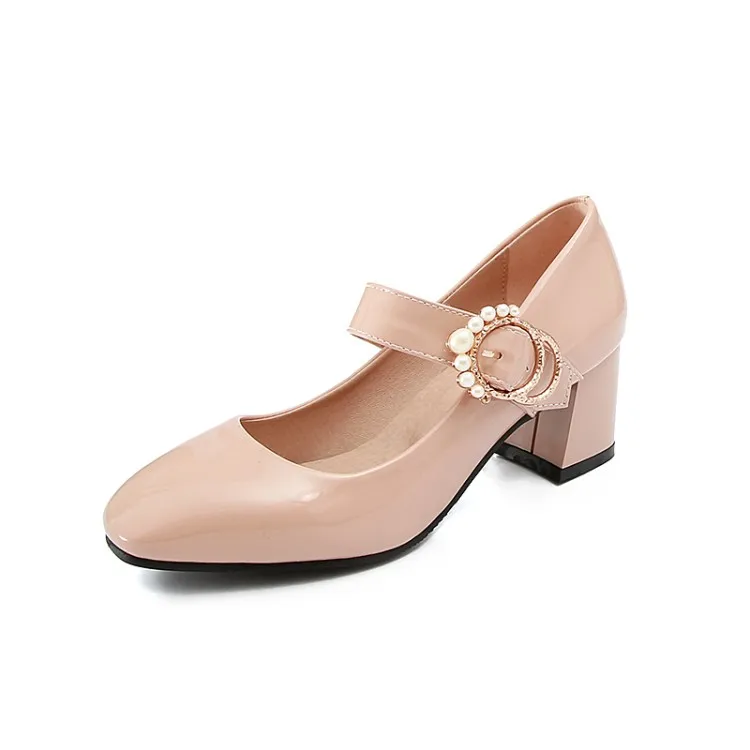 Туфли лодочки женские на высоком каблуке лаковые туфли квадратный каблук