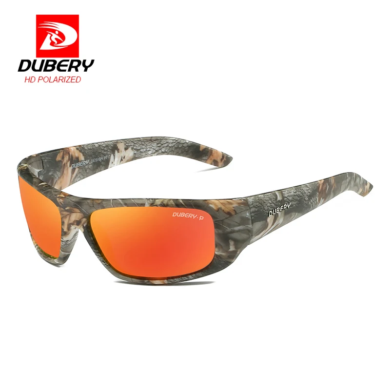 

Dubery Mens Designer Polarized Goggles Sunglasses Driving Safety Protective Sun Glasses UV400 Unique Gafas de sol with Case