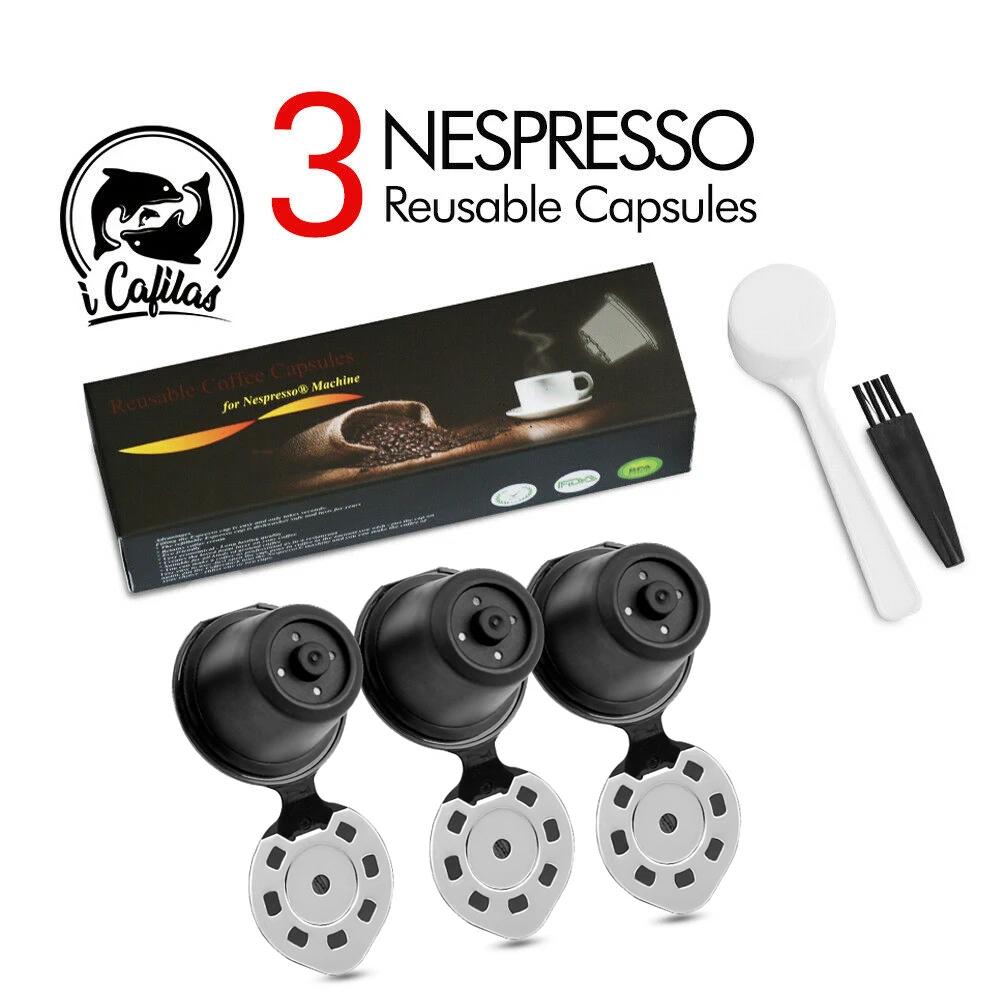 Crema многоразовые кофейные капсульные фильтры для Nespresso фильтр Pod с сеткой из