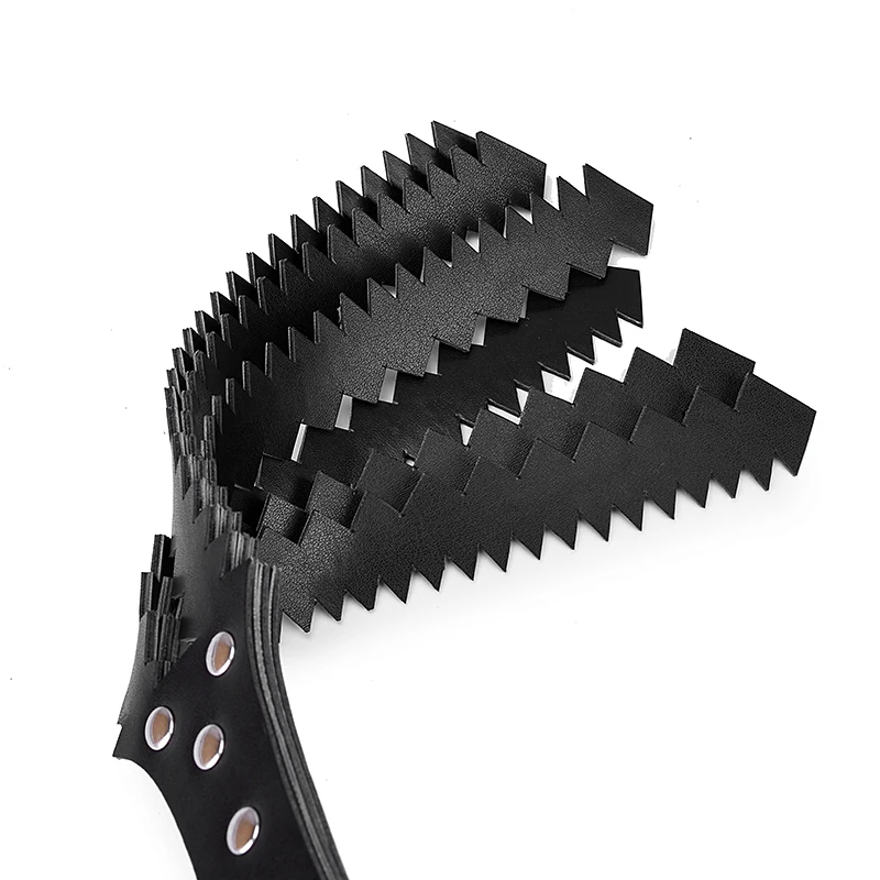 Кнут для связывания зигзаг кожа два ряда три пола пилочка лапки секс игрушки