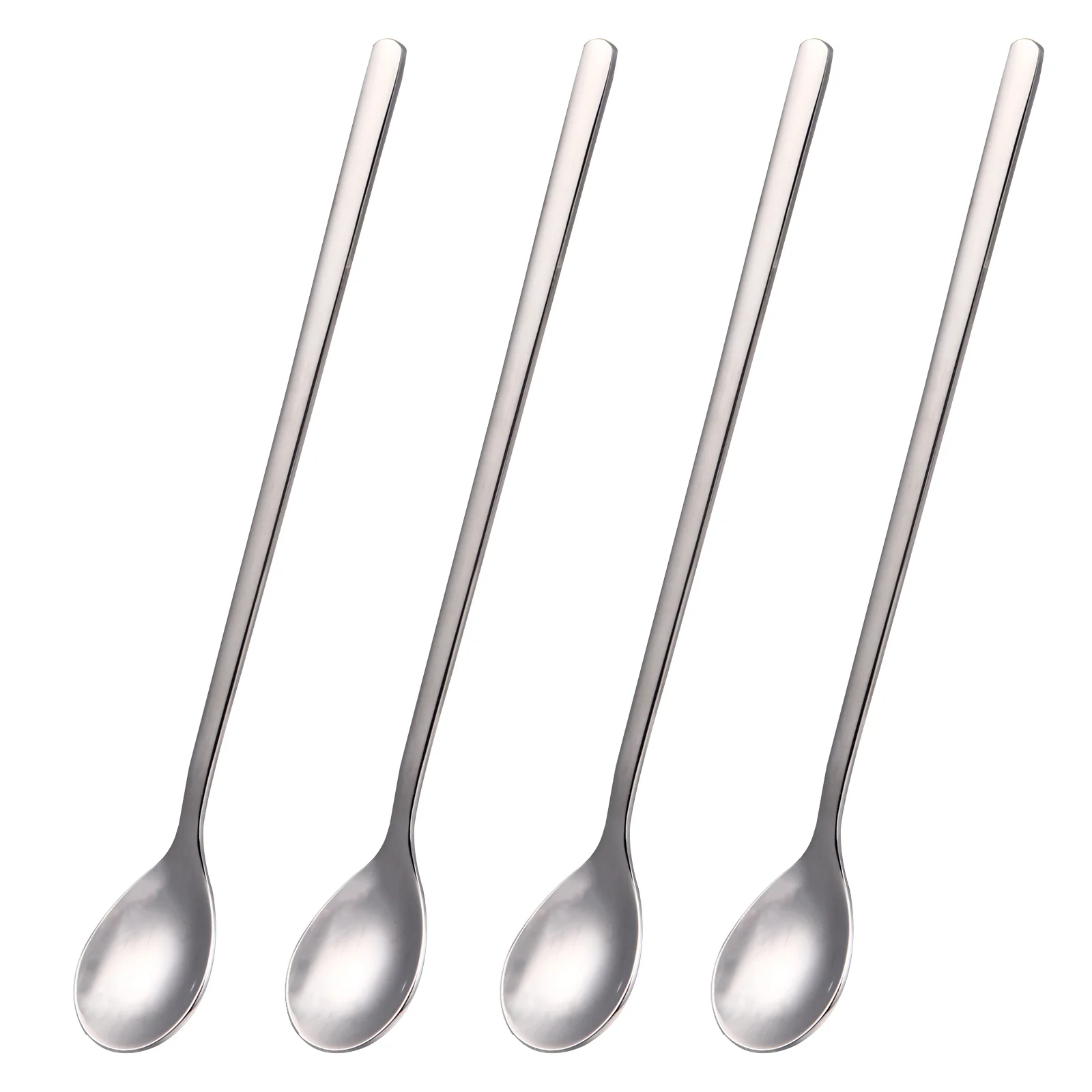 

4Pcs Stainless Steel Coffee Stirring Spoons Dessert Spoons Durable Food Spoons
