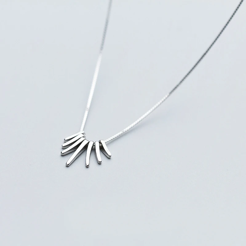 

XMD Solid 925 Sterling Silver Geometry Tassel Pendant Necklaces for Women Fashion Sterling-silver-jewelry