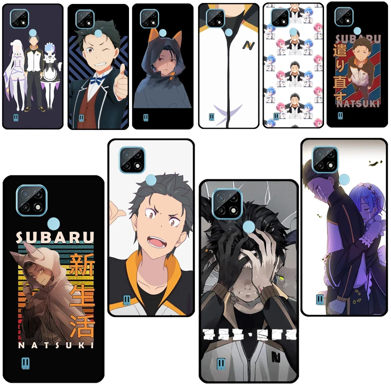 Накладка для телефона Natsuki Subaru Re Zero для OPPO Realme C21 C15 C11 C3 GT Q3 6 7 8 Pro, OnePlus 9 Nord 2 8T 9R и др.