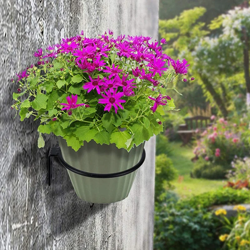 Держатель для цветочных горшков ABSF настенное крепление металлические крючки