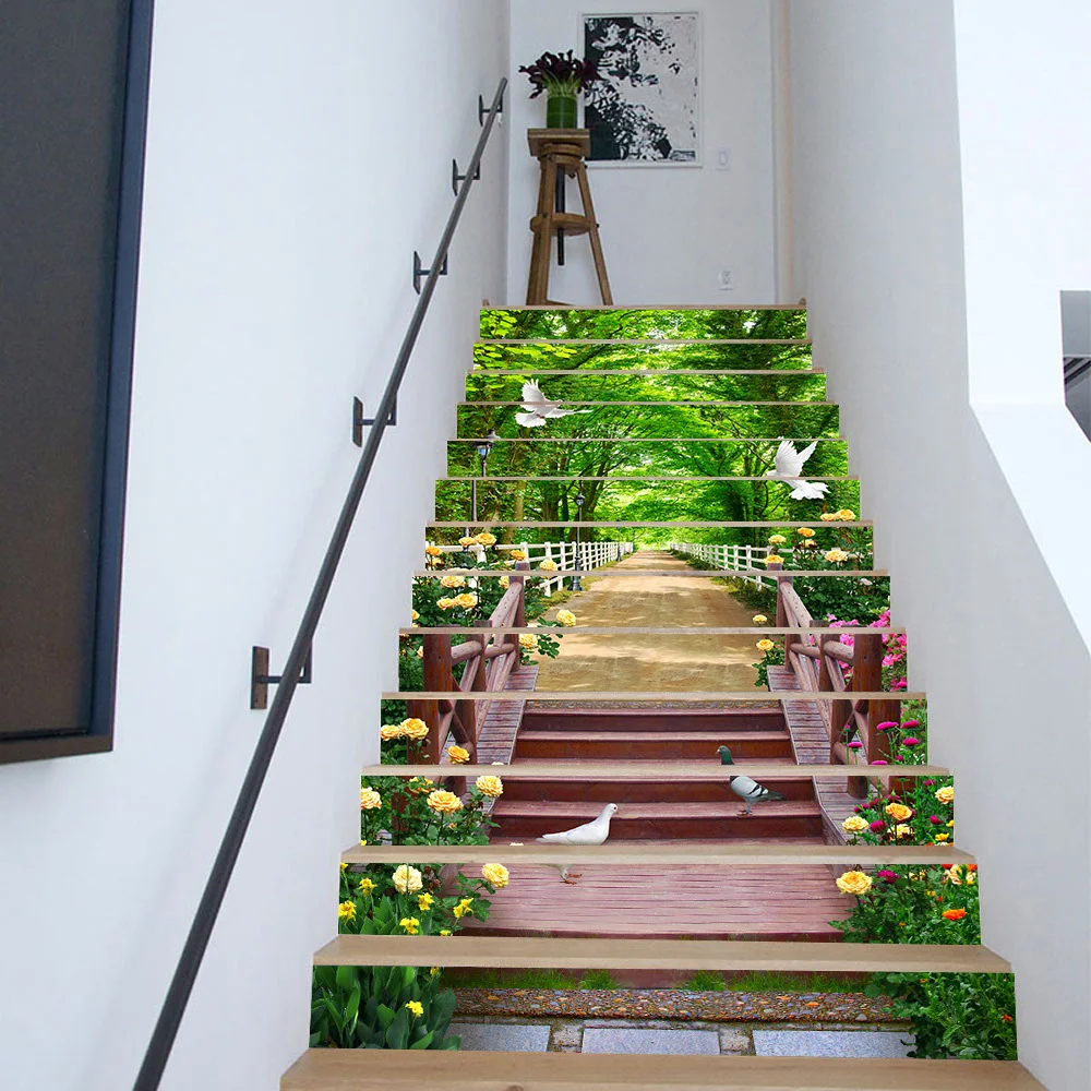 

Waterproof PVC Decorative Wall Stickers Removable Stickers Bedroom Staircase Decoration Shop Home Decoration Decoration