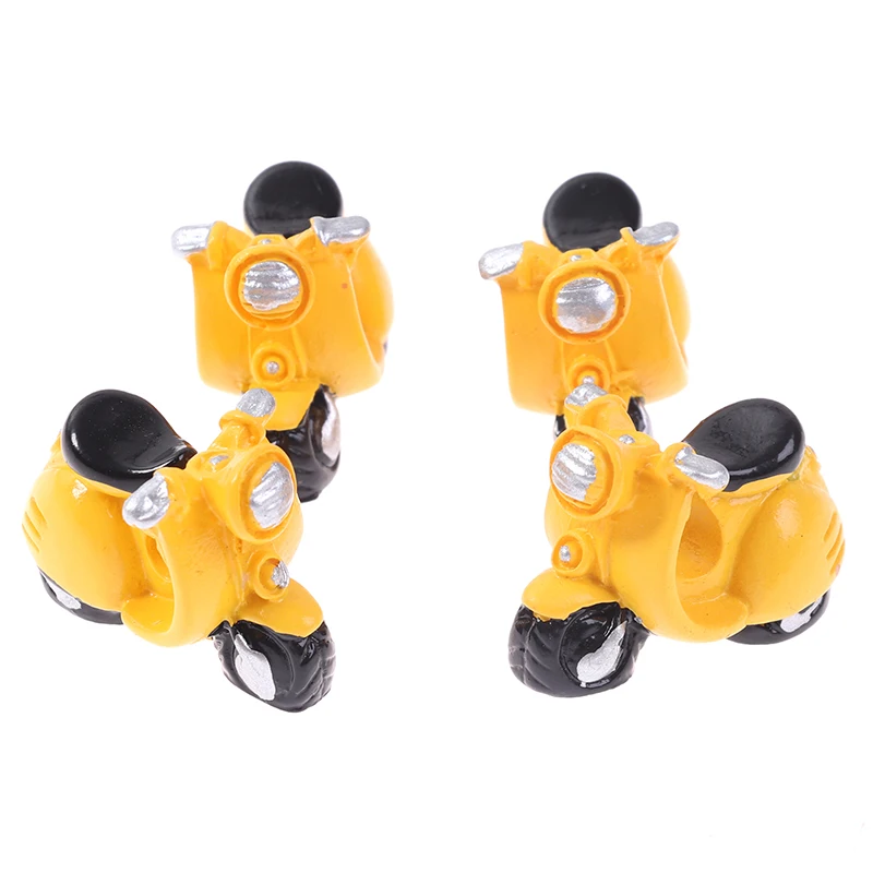 

4Pcs Dollhouse Miniature Motorcycle Tricycle Model Toy Doll House Ornament