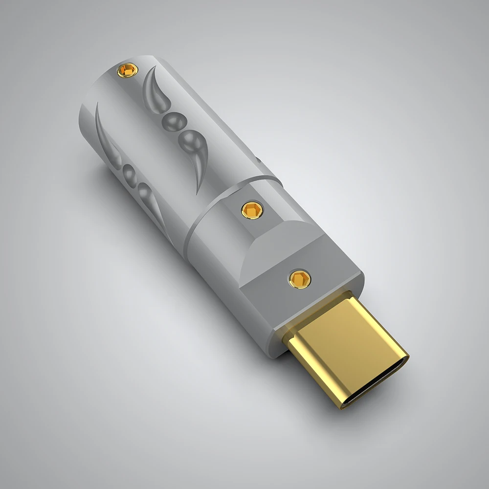 VIBORG VT08 Gold Plated Type C Type-C USB C 3.1 High End USB Connector Brass Male Plug Welding Type USB-C for DIY USB Cable