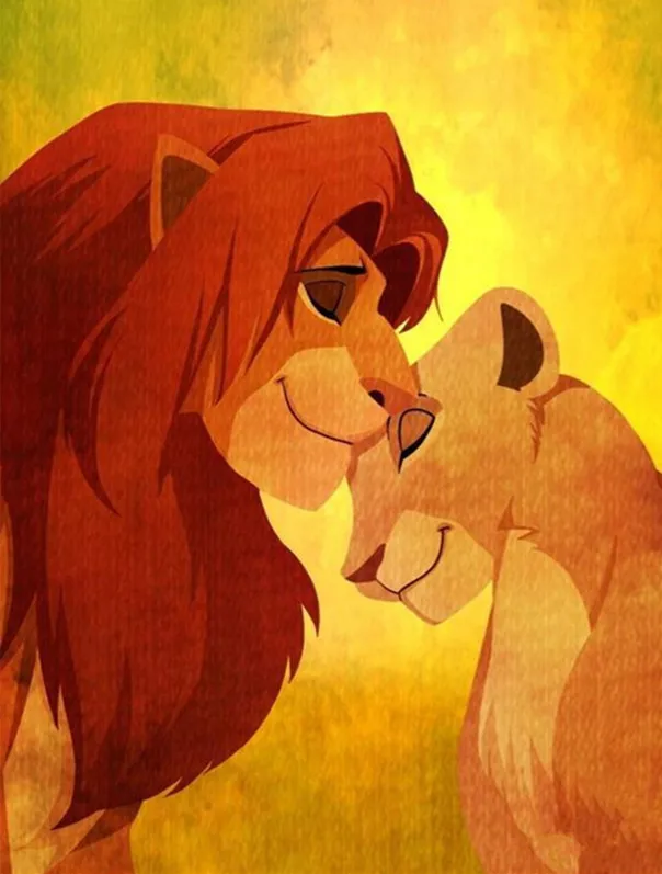 DIY 5D алмазная картина DISNEY Lion King квадратные/круглые стразы ручная вышивка домашний