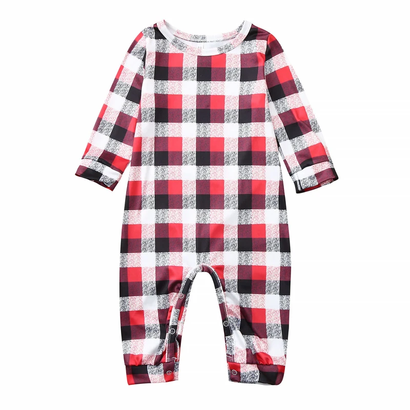 De Navidad conjunto de pijamas a juego de Navidad Madre Padre hija hijo ropa de beb&eacute; familia 2 piezas traje de dormir-5