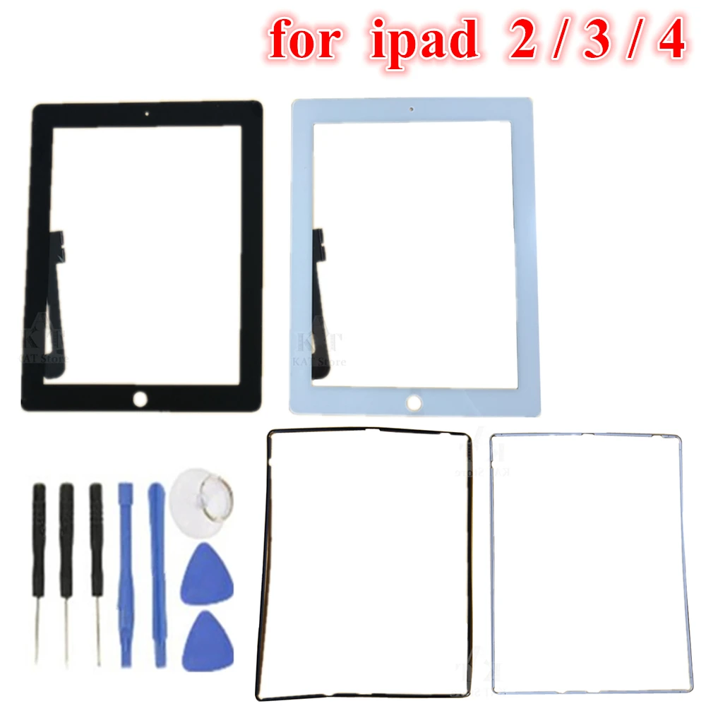 Сенсорный экран 9 7 дюйма для iPad 2 A1395 A1396 Передний сенсорный с дигитайзером