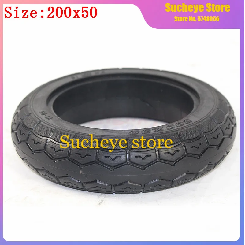 

Electric Scooter Tyre With Wheel 8" Scooter 200x50 Tyre Inflation Electric Vehicle Wheel 200x50 solid tires