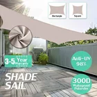 Водонепроницаемый солнцезащитный шатер 300D, уличный прямоугольник тень, садовый навес, садовый навес, пляжный тент, ткань хаки