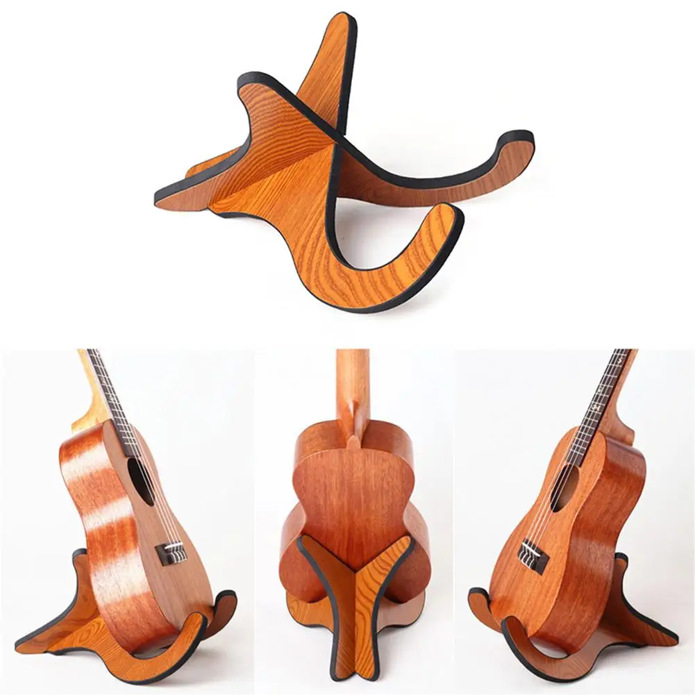 longteam elektrische akustische folk gitarre bass ukulele stehen abnehmbare holz guitarra zubehör stehen für musical instrument free global