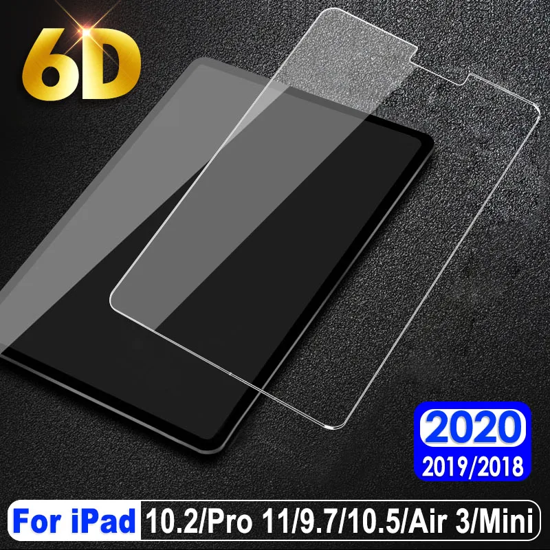 6D стекло для iPad 10 2 2019 Air 3 Закаленное Pro 11 2020 защита экрана 9 7 2017 2018 Mini 4 5|Защитные