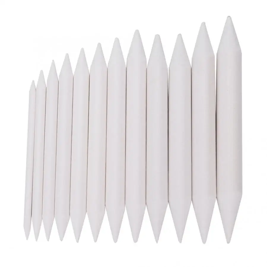 12 шт. белая бумажная ручка для растушевки пень эскиз инструмент рисования