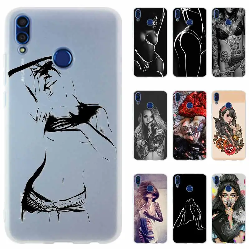 Силиконовый чехол для телефона Huawei Honor 9 10 Lite 6 7 X 8X Max 7a pro 8a 9a V20 PLAY 10i 20 Hot Sexy