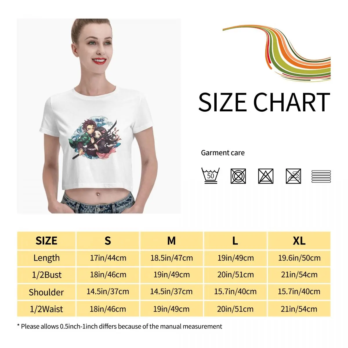 

Anime Fans Kamado Tanjirou 3 woman's T-shirt durability Short sleeveRound neck T-shirt