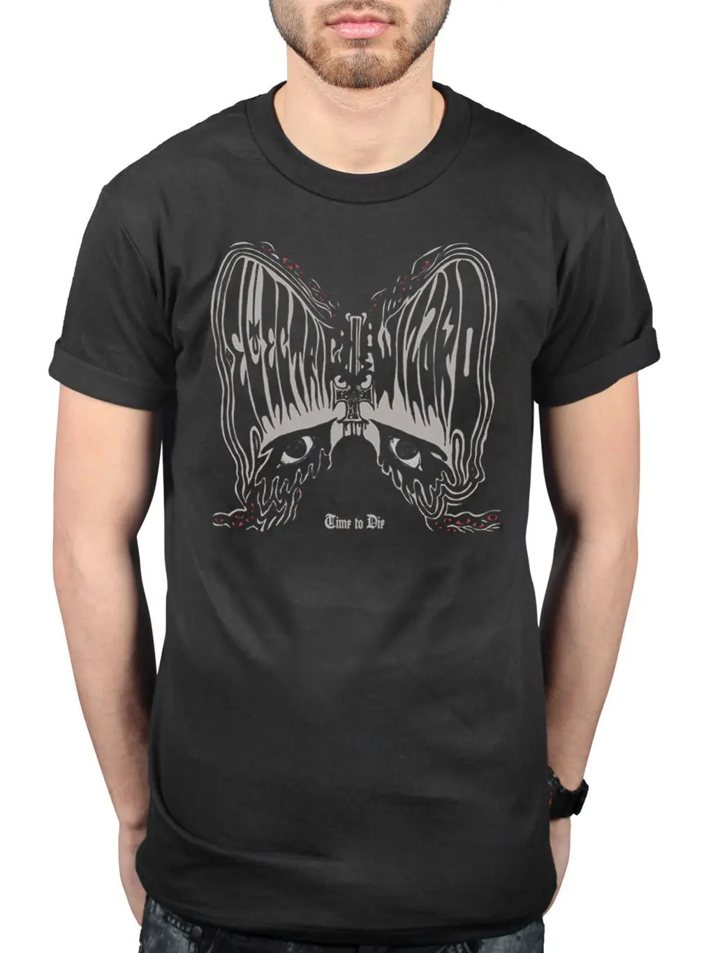 Официальный Electric Wizard время умереть футболка Dopethrone черный массы дайте нам добычи
