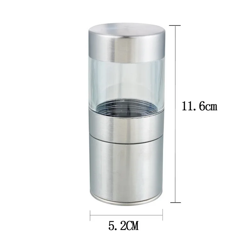 Manual Salt Pepper Mill Grinder Stainless Steel Seasoning Muller Kitchen Tool Accessories Grinding Bottle Spice Sauce | Дом и сад