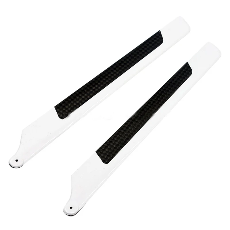 Par de recambios de paletas de fibra de carbono para helic&oacute;ptero teledirigido, longitud del ala del Rotor principal de 205mm, apertura de h&eacute;lice de 2mm, para T-REX, alineaci&oacute;n 250, 1 par-0
