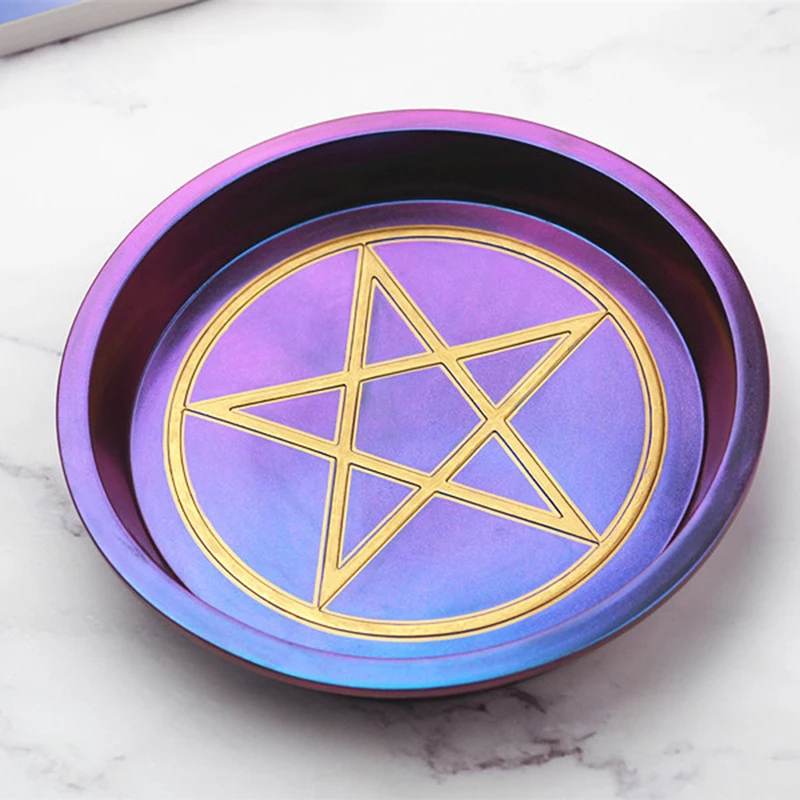 

New DIY CraftStar Moon Glue Mirror Plate Dish Silicone Mold For Resin DIY Epoxy Resin Mold Double Moon