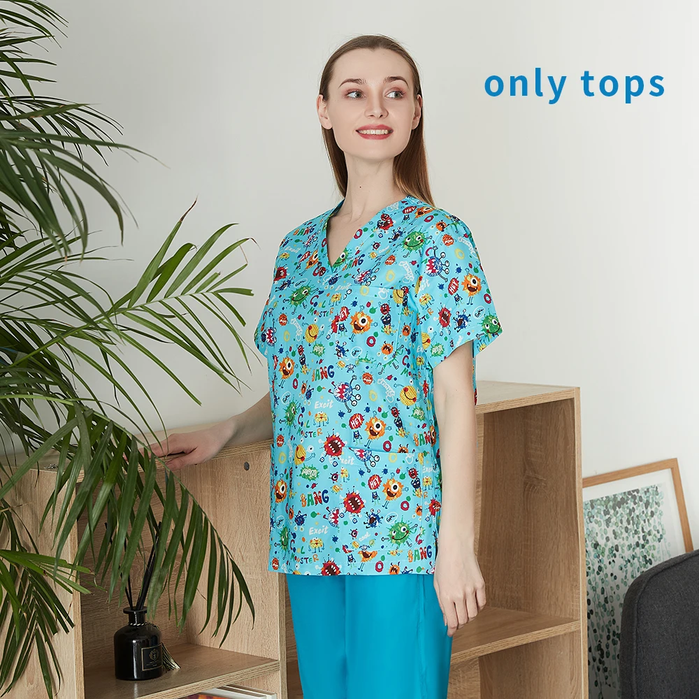 Топы/штаны для ухода за домашними животными рубашки с мультяшным принтом и