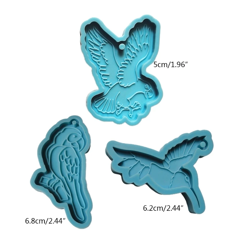 

Birds Animal Keychain Epoxy Resin Mold DIY Crafts Jewelry Casting Tools Necklace Pendant Silicone Mould