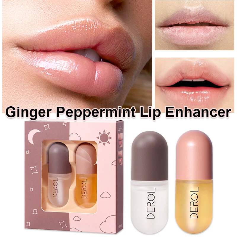 

Lip Plumper Moisturizing Enhancer Maximizer Lip Oil for Fuller and Hydrated Lips Beauty 5.5ml For Women Girl CLJ
