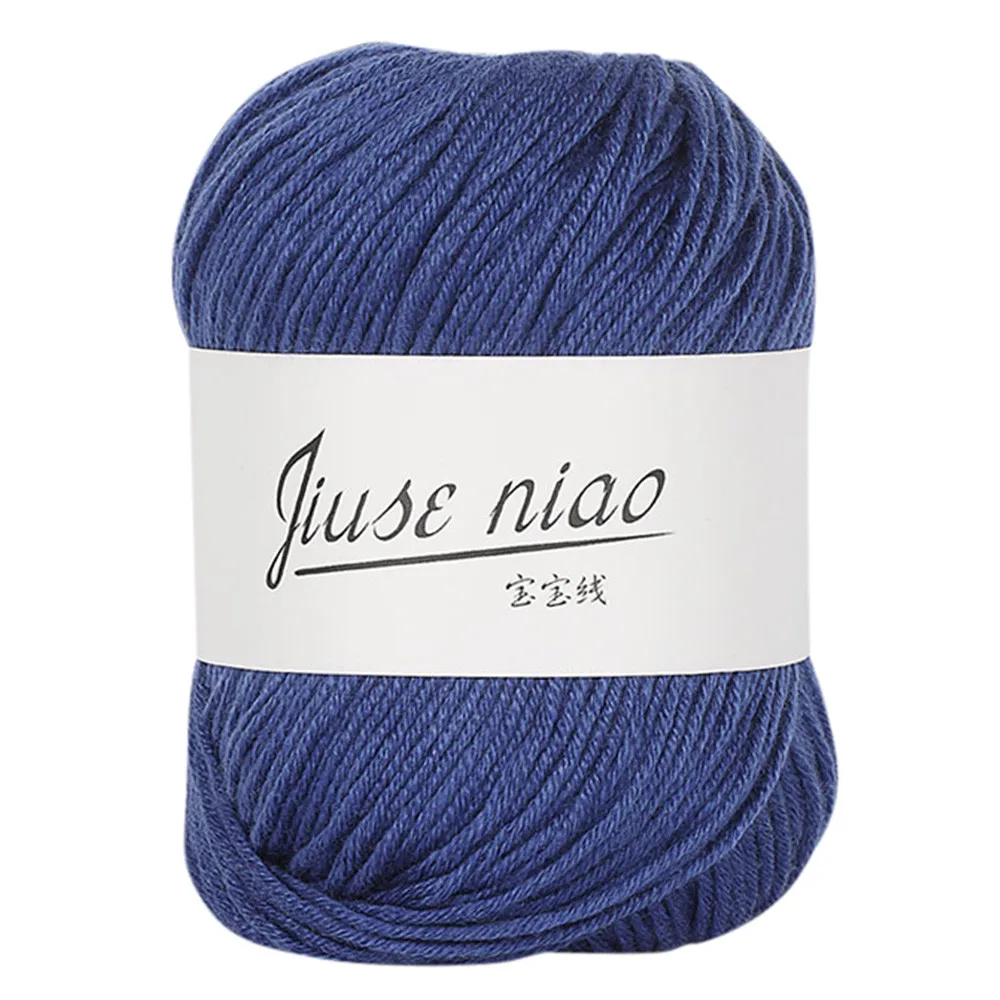 50g Yarn Milk Cotton Baby Wool Chunky Colorful Hand Knitting Crochet Knitwear Blanket Sweater | Дом и сад