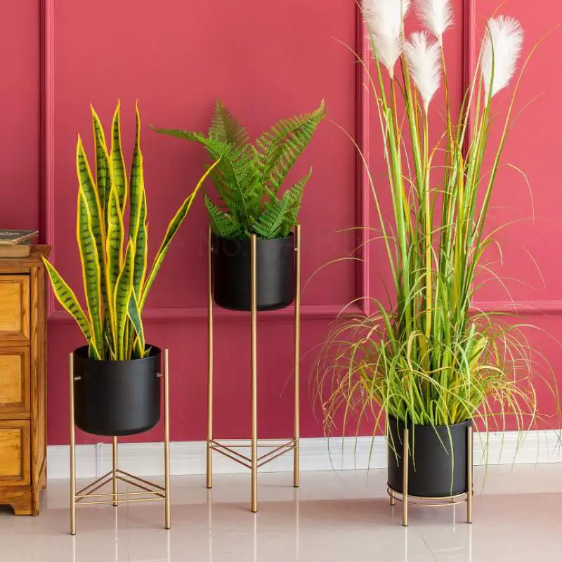 Новый креативный Железный Цветочный Стенд скандинавский цветочный горшок