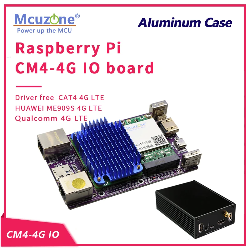 Raspberry Pi CM4-4G IO pro board Dual Ethernet and 4G LTE Module  HUAWEIME909S 821a V2/821ap V2/120p V2 EG25-G CAT4 HDMI