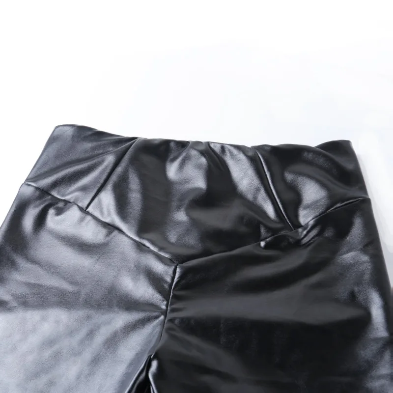 

2020 New Spring Autumn Winter Soft PU Leather Long Pants Women High Waist Pants Stretch Skinny Trousers Pencil Leather Leggings