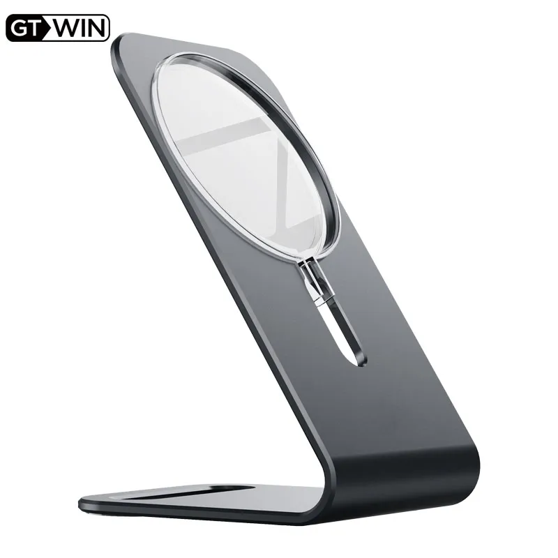 GTWIN Настольный телефон Беспроводная поддержка для IPhone 12 Magsafe Pro сплав Быстрая