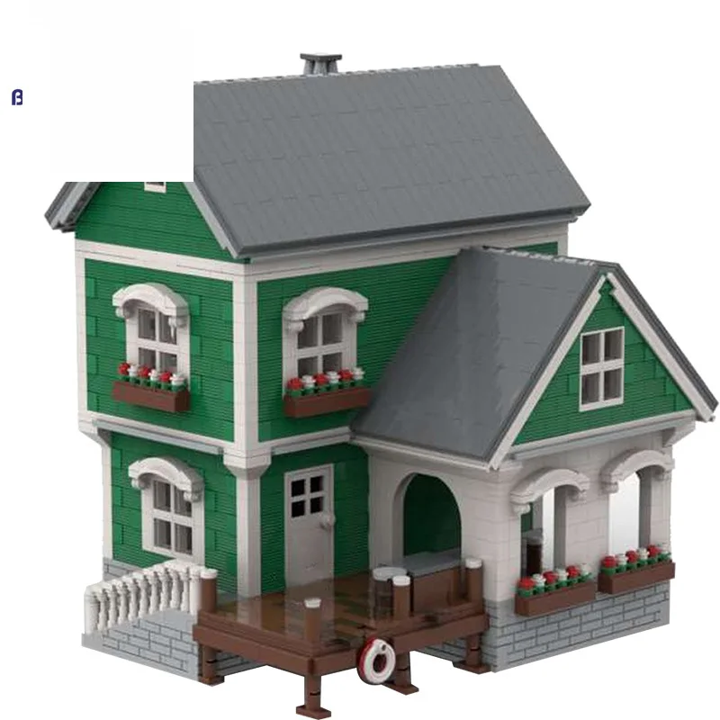 

Dock House The Old Fishing Store 21310 Citys Creativeal Street View MOC 16050 40967 DIY Model Building Blocks Children Gift