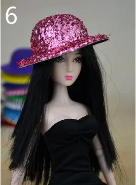 15 видов стилей кукла шляпа головные уборы аксессуары для 1/6 куклы Barbie Kurhn подарок новинка Игрушки для девочек - Цвет: 6