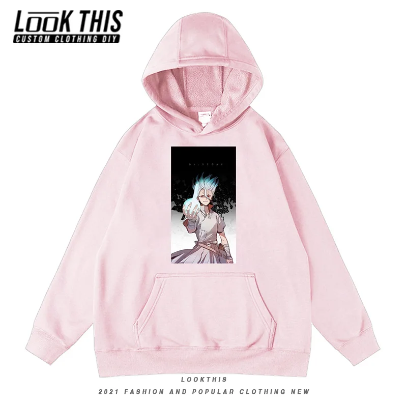 2-7Years Дети Аниме Dr камень хлопковые толстовки с капюшоном и свитера для детей