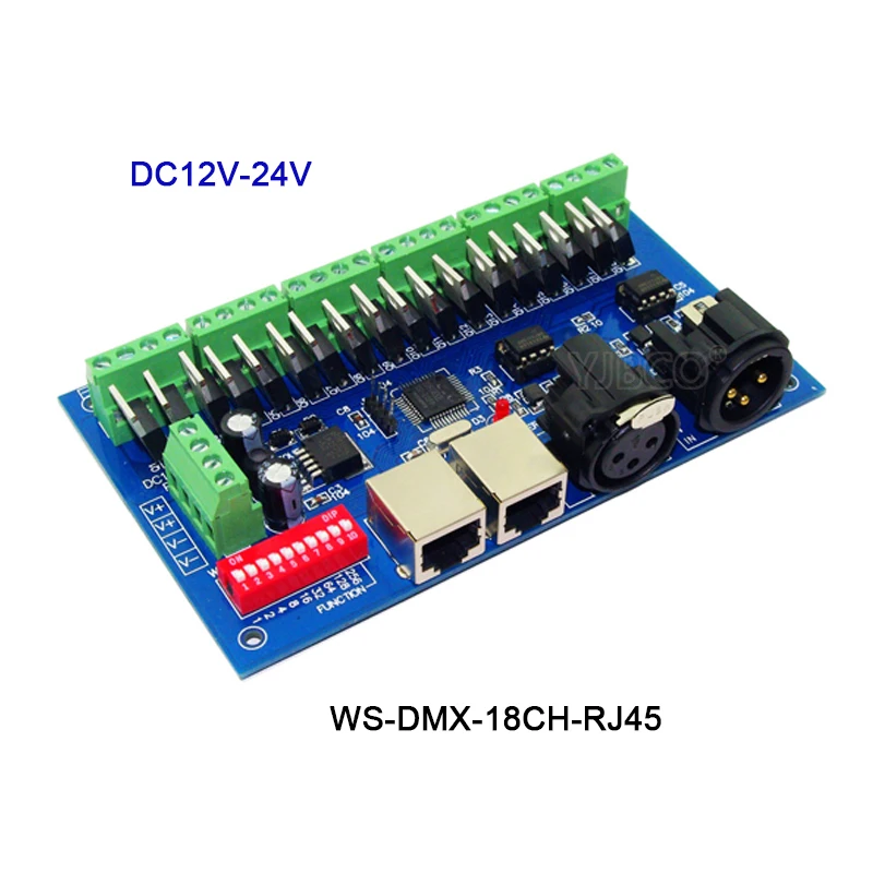 Цифровой трубчатый дисплей Φ 3CH/4CH/12CH/18CH/24CH/36CH led RGB/RGBW DMX512 контроллер декодера для