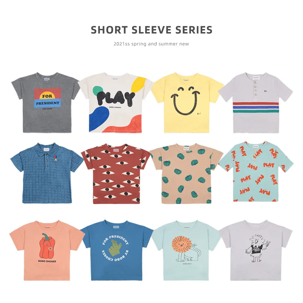 Детские футболки Bobo топы одежда для маленьких девочек на День Благодарения