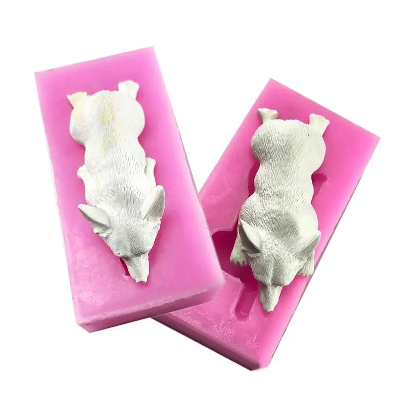 Силиконовая форма симпатичная 3D в виде животного из цемента сделай сам