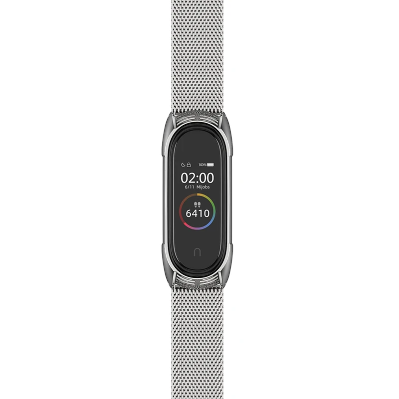 Mi jobs mi Band 4 металлический ремешок mi lanese из нержавеющей стали для Xiaomi mi Band 4 NFC ремешок браслет на запястье Pulseira mi band 3 Correa