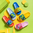 Детские тапочки, новинка 2021, милая детская обувь, детские тапочки с динозавром, фруктами, уткой, машинками, обувь для мальчиков и девочек, домашняя обувь для малышей высшего качества