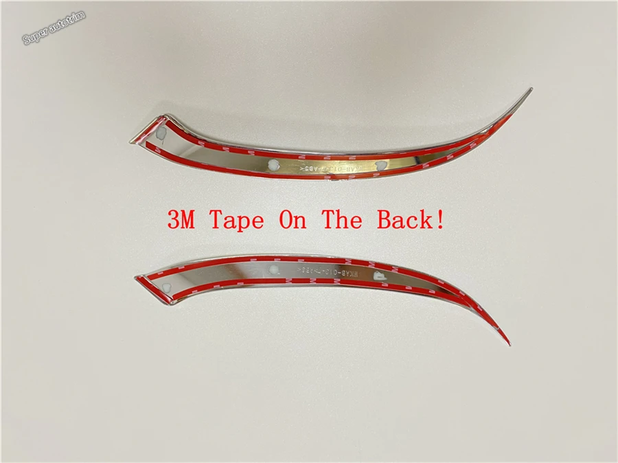 Lapetus передние фары лампы для век брови полосы крышка отделка Подходит Mazda 2 Demio 2015