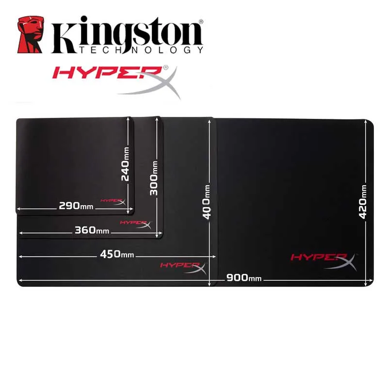 Игровой коврик для мыши HyperX FURY S Pro имеет плавно сшитые противоскользящие края плоской и равномерной поверхности